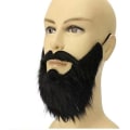 Miniatyrbilde 1 av 6: Falsk skjegg, falsk bart morsomme halloween-masker skjegg, halloween-kostymetilbehør bart festkjolefest for maskerade - Perfet