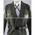 Miniatyrbillede 4 af 6: Attack On Titan Cosplay evi Costume Shingek No Kyojin Scouting egion Soldaterfrakke Trench Jacket Uniform Herre Halloween Outfit - Perfet Jacket Coat L