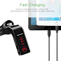 Pikkukuva 3 / 5: Bluetooth auton FM-lähetinmodulaattori MP3 USB hopea - täydellinen