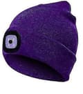 LED-lue Herrehatt med USB-oppladbart batteri - Perfekt Purple