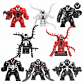 Miniatyrbillede 1 af 5: 8 stk. Actionfigurer Byggeklodser Sæt Samleobjekt 1.77-2.8 tommer Venom Minifigurer Byggesæt-Perfekt