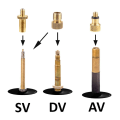 Pikkukuva 3 / 7: Polkupyörän venttiilin sovitin ilmapumpulle / 15 set - Perfet