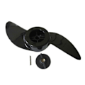Miniatyrbillede 1 af 5: Sort 2-bladet bådpropel påhængsmotor propel elektrisk trollingmotor påhængsmotor propel kompatibel med 32lb 46lb 40lb-Perfet