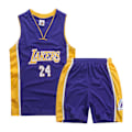 Miniatyrbild 1 av 5: Kobe Bryant No.24 Baskettröja Set Lakers Uniform för barn Tonåringar W - Perfet Purple XL (150-160CM)