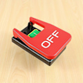 Miniatyrbild 5 av 5: Av-På Rött Skydd Nödstopp Tryckknapp Strömbrytare 16A -Av/Underspänningsskydd Elektromagnetisk-Perfekt