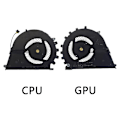 Miniatyrbilde 2 av 5: Kjølefan for HP ZBook Studio 15\" G3 G4 CPU & GPU 840960-001 / 922945-001 - Perfekt