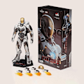Miniatyrbilde 1 av 5: ZD toys Iron Man Action Figur Iron Patriot MK1-7 MK17 MK33 MK85 MK30 War Machine Legends Avengers Tony Stark Samleleke Gave-Perfekt ZD MK 39