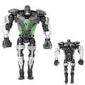 Miniatyrbillede 3 af 5: 8 stk. Anime Real Steel Adam Raider LED Robot Action Figur Model Børnelegetøj Gave-Perfekt