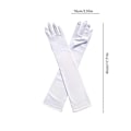 Miniatyrbilde 3 av 5: Voksen Over Albue Stretch Lange Spandex Opera Hansker - Perfekt WH