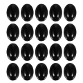 Miniatyrbild 1 av 2: 100 st svarta plast ovala säkerhetsögon och nosar för björndocka DIY Black- Perfet Black 1.5X1X0.5CM