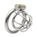 Miniatyrbilde 5 av 9: Rustfritt stål Metall Hanne Chastity Cage Device Restraint Spike - Perfet 45mm
