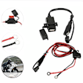 Miniatyrbilde 3 av 4: Motorsykkel USB-lader SAE til USB-kabeladapter SAE Quick Disconnect 2.1A vanntett USB-port - Perfet