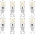 G9 LED-lampa, 220V Naturvitt 6000-6500K 3W 8-pack - Perfet