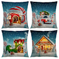 Pikkukuva 2 / 6: Case 45 x 45 cm, 4 kpl:n set Lyhyt pehmo Christmas - Perfet
