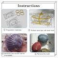 Miniatyrbild 3 av 5: Candle Making Form Plast Seashell Pilgrimsmussla Form Aromaterapi