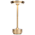 Miniatyrbilde 2 av 3: Trådløs Skrivebordslampe, Dimbar, Metall, USB Oppladbar, Skrivebordslampe - 1 stk - Perfekt gold