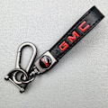 Miniatyrbillede 1 af 5: Læder Nøglering til Bil | Metal Finish | Robust Nøglering | Nøglering og Krogbeslag - Perfekt Silver Hardware GMC