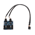 Miniatyrbillede 9 af 9: PC-chassis internt 9 ben USB 2.0 han 1 til 4 hun splitter PCB chipset forlænger 30 cm kabel - Perfet