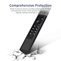 Miniatyrbilde 3 av 5: Beskyttende silikonhylser for kontroller Kompatible med NVIDIA Shield TV Pro fjernkontroll, hudvennlig dekselpose, svart-Perfekt red