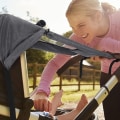 Miniatyrbilde 5 av 5: Barnevogn soltrekk, sort barnevogn soltrekk,- Perfet