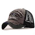 Miniatyrbilde 1 av 5: Fish Bone menns netting baseballcaps damesnapback fiskebroderi far lue mann barn Trucker Gorra Summer Fisher menn lue khaki 56-61cm Adjustable
