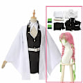 Pikkukuva 1 / 5: Aikuisten ja lasten Demon Slayer Kimetsu No Yaiba Anime Kimono Kanroji Mitsuri Cosplay-asu -z-Perfet A4 Costume wig XXL