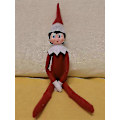 Miniatyrbillede 2 af 3: Elf Dukke Julepynt Børnegave Overraskelse Plyslegetøj Jule Reindeer Elves Pink Rød Farver_ai DGZD-Perfet Red girl