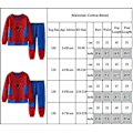 Miniatyrbillede 2 af 2: Børne Drenge Spiderman Superhelt Print Pyjamas Outfits Langærmet T-shirt Jogger Bukser Sæt Nattøj-Perfet 5-6 Years