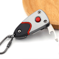 Miniatyrbild 3 av 5: Fickkniv i rostfritt stål, mini multiverktyg, nyckelringsform, bärbar - Perfekt Red