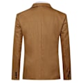 Miniatyrbilde 4 av 5: HERRENES Formell Klassisk Hakket Krage Dobbel Split Ensfarget Enknapps Blazer - Perfekt Light Brown XL