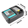 Miniatyrbillede 3 af 3: Makita Makit oplader DC18RC uden skærm 14,4V-18V strøm 3A- Perfet