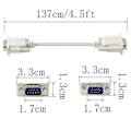 Miniatyrbilde 2 av 2: 15 Pin Hann til DB 9 Pin Adapterkabel med RS232 til VGA Konvertering for Datamaskiner Skrivere og Skannere-Perfet