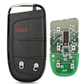 Miniatyrbillede 1 af 5: Smart Fjernbetjening Nøgle 433MHz 4A Nøglefri til Jeep Renegade Compass C-CUV Trailhawk SIP22 M3N-40821302 68250335AB-Perfekt 3 Buttons Panic