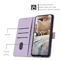 Pikkukuva 5 / 5: Nahkakotelo kaulanauhalla, yhteensopiva Motorola Moto G85-Perfetin kanssa Purple
