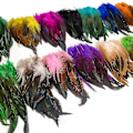 Miniatyrbillede 2 af 3: 200 stk Naturlige Hanehale Fjer 13-18cm Hanefjer Sorte Fjer til Karneval Halloween Julehåndværk Dekoration-Perfet pink