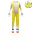 Miniatyrbillede 1 af 4: Sonic Halloween Cosplay kostume til børn tegneserie jumpsuit outfit - perfekt 110cm