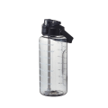 Miniatyrbillede 1 af 4: 2 liters vandflaske med strå kvindelige piger store transportable rejseflasker Sport - Perfet Black