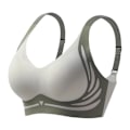 Miniatyrbillede 1 af 5: Løftende Anti-Hænge Trådløs Push-Up BH Maskinvaskbar Komfort Undertøj til Matchende Tøj - Perfekt Mint Green 2XL