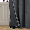 Miniatyrbillede 3 af 5: Luksuriøse termisk isolerede gardiner, tykke, solide, effektive mørklægningsgardiner - Perfekt Deep Gray W 59x H 71 150cm*180cm