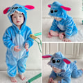 Miniatyrbillede 4 af 5: Tegneserie Dyreformet Pyjamas Unik Form Løstsiddende Langærmet Natskjorte til Soveværelset - Perfekt Unicorn 73cm