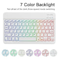 Miniatyrbillede 3 af 5: Kompatibel med Samsung Galaxy Tab A9+ Læder Etui med Aftageligt RGB Baggrundsbelyst Tastatur - Perfekt Style C