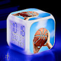 Miniatyrbild 1 av 5: Basketbollväckarklocka 7 Färgförändring Multifunktionell Noctilucence Elektronisk Klocka Barn Väckarklocka för Tw-Perfet Purple