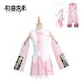 Miniatyrbillede 2 af 5: 2024 Pink Miku Cosplay Kostume Performance Dragt Cos Suit Hatsune Miku Regulær C Dragt Paryk Cosplay Piger Forår Sakura Kirsebær Miku-Perfet Clothes with wig S