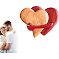 Miniatyrbillede 1 af 5: Et knus fra mit hjerte til dig Valentinsdag Kærlighedsornamenter Træhjerte Knus Vedhæng Kærlighed Sød Valentinsgave til ham hende - Perfekt C