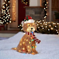 Miniatyrbilde 1 av 5: Julepynt - Fluffy Doodle Hunder med LED-lys - Perfekt gave