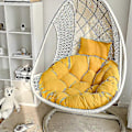 Pikkukuva 4 / 5: Parveke- ja Puutarhakeinutuoli Rattan-tuolit Tyynyt Heittokeinutuoli Riippukeinu Tyyny Munatuoli Hammock-tyyny - Täydellinen 38x38x5cm