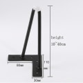 Miniatyrbilde 3 av 4: 10cm-40cm Jernbordben for metallmøbelfot Svart Gull Stol Sovesofa Hårnål Skrivebord Ben Skap Føtter til kommode - Perfet 30cm Gold 1 pc