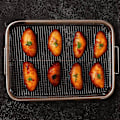 Miniatyrbilde 2 av 5: Fritekurv for ovn, grillkurv i rustfritt stål, non-stick nettingkurv, frityrbakke trådnett - Perfekt