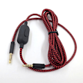 Miniatyrbilde 4 av 5: Meter-erstatningskabel for Logitech G Pro Inline Mute G Pro X G433 G233 lydkabel - Perfekt Black