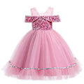 Miniatyrbilde 1 av 4: Kjole prinsessekjole ballkjole rollelek - Perfekt Pink 160